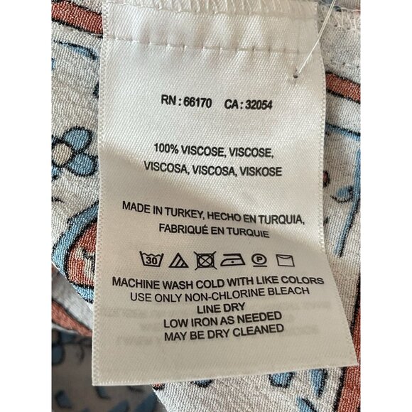 Anthropologie Maeve Dress Size 2 Praslin Button Front Print Flutter Sleeve - Picture 10 of 12